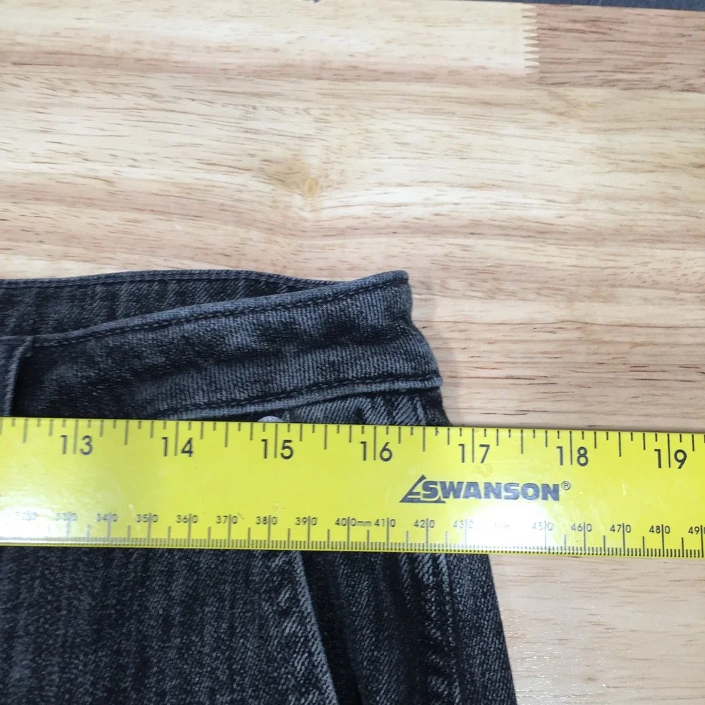 Michael Kors Women Jeans Front Seam Split Hem Flare 10 Black